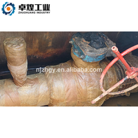 Réparation de revêtement de tuyaux en acier enterrés avec ruban anti-corrosion en tissu non tissé et pétrolatum pour les joints de terrain et les zones de soudure