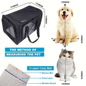 Bolsa de Transporte Plegable y Portátil para Mascotas, Bolsa de Viaje Transpirable para Gatos, Mochila Doble para Gatos, Transportín para Mascotas - Product Image 6