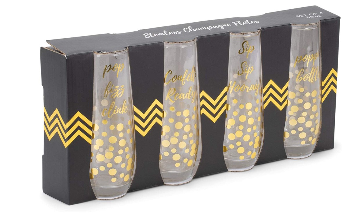 Wholesale Wedding  270ml 9oz Type Glass Stemless Champagne Flute
