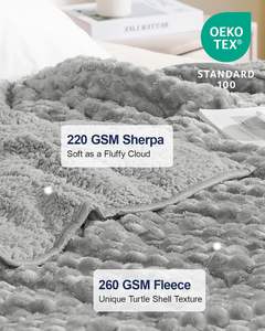 ผ้าห่มบำบัดแบบถ่วงน้ำหนักลายจุดสำหรับผู้ป่วยออทิสติกปรับแต่งได้แบบ12lbs มีฝาปิดแบบถอดได้ใช้ในบ้านแบบพกพา - Product Image 5