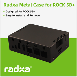 ROCK 5B+ Boîtier de protection en métal entièrement en aluminium compatible avec Radxa ROCK 5B+ SBC, boîtier de protection Radxa - Product Image 1