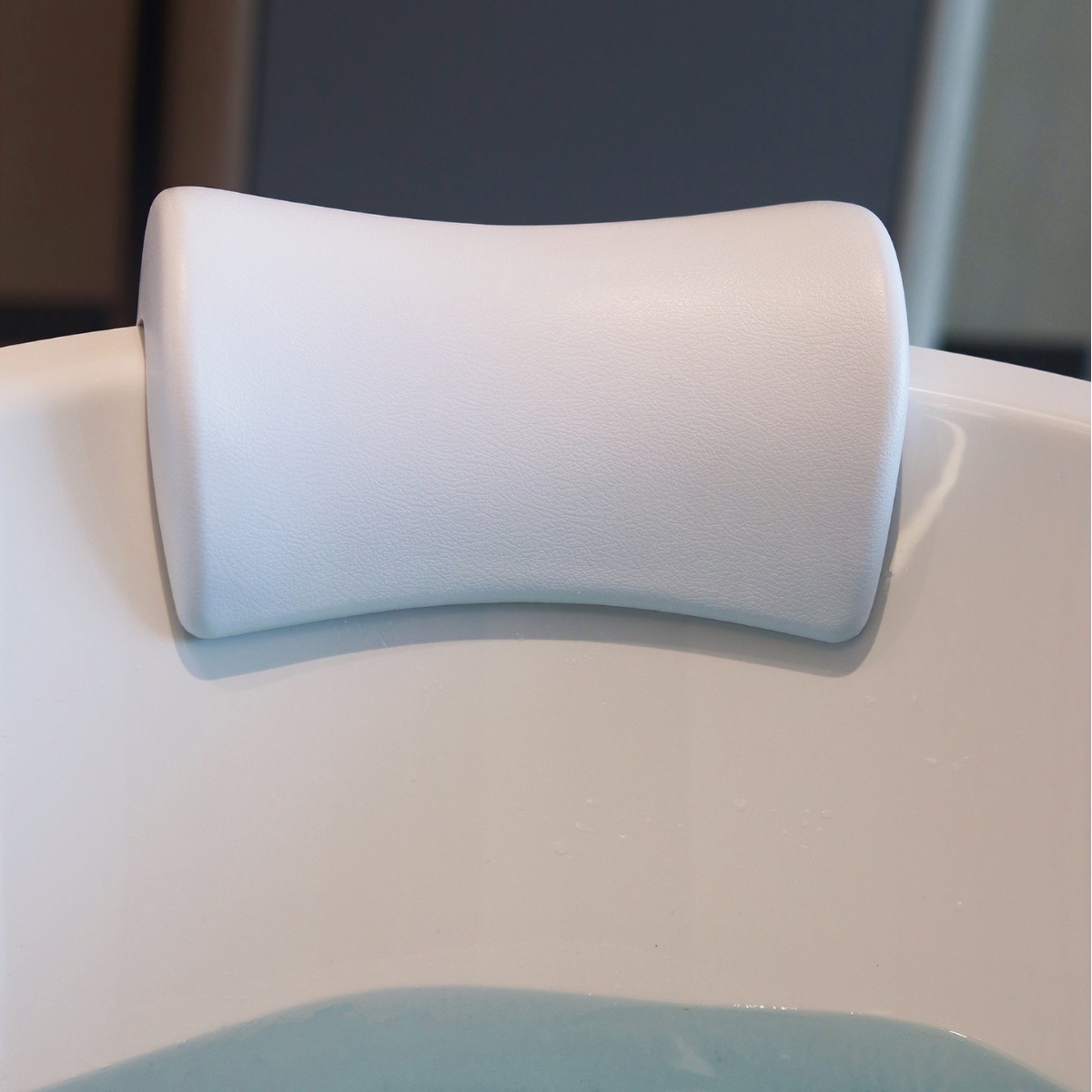 Curved bathtub pillow f5 white