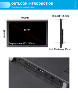 Màn Hình Lớn 17 Inch Ips Panel Treo Tường Hiển Thị Ảnh Kỹ Thuật Số Khung Ảnh Kích Thước Lớn - Product Image 6