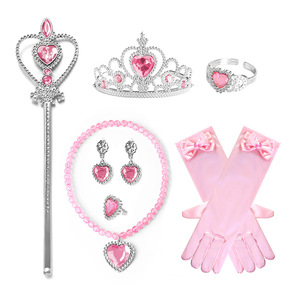 Collier et bague Rapunzel pour filles HP avec couronne pour fête d'anniversaire, Halloween, Noël, spectacle, déguisement de princesse - Product Image 6