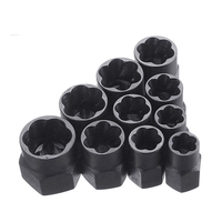 10pc écrous noirs boulons endommagés écrous vis dissolvant extracteur outils de suppression ensemble trousse d'outils de filetage