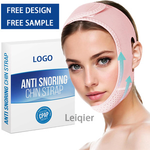 Sangle de lifting facial en V avec logo personnalisé pour le menton, masque de sommeil réutilisable en nylon pour femme, bandage orthopédique - Product Image 1