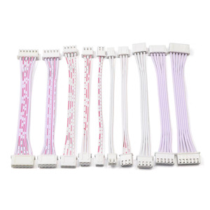 Kabel Ribbon Datar JST XH2.54 Konektor Betina Merah-Putih 10cm 20cm 30cm Kabel Harness Kepala Tunggal/Ganda 24AWG - Product Image 2