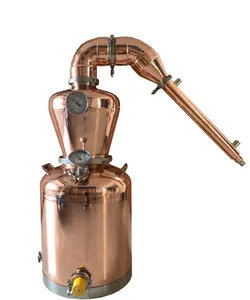 200l 100l 50l olla de cobre todavía commecrial aceites esenciales unidades de destilación de aceite esencial de la destilación de vapor de precio