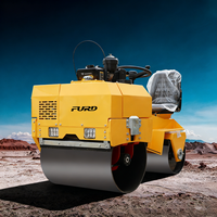 FURD FYL-855 5.4HP/9HP Changfa SAUER- Rouleau compresseur vibrant à double tambour avec pompe hydraulique, moteur autoporté pour asphalte, charge utile 700 kg