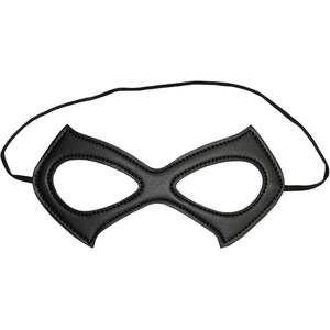 Cuero negro medio gato Eyemask mascarada Cosplay Halloween vestido de lujo maquillaje fiesta disfraz accesorio - Product Image 4