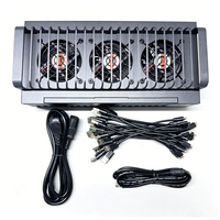 Châssis d'équipement USB OTG 20 ports avec support de ventilateur de refroidissement et station de charge pour ferme de téléphones, synchronisation multi-appareils, noir JYWD