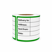 Rouleaux d'étiquettes autocollantes en papier couché, finition brillante, pour impression de logos – Approvisionnement direct usine