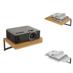 Wooden <b>Wall</b> <b>Shelf</b> With Metal Brackets 23.6 Inch <b>Floating</b> <b>Shelf</b> For Kitchen Storage Heavy Duty 40 Lbs Capacity - Product Image 5