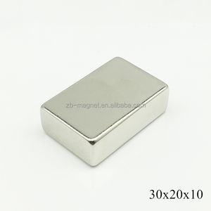 מפעל סיטונאי 30x20x10 חזק Neodymium N52 מגנט - Product Image 2