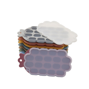 <span class=keywords><strong>Flexi</strong></span> phát hành Silicone Ice Cube khay với nắp đậy DIY mùa hè uống trái cây Popsicle khuôn dễ dàng Ice Maker công cụ - Product Image 6