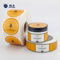 Étiquettes de pots de miel au design abeille orange vif, personnalisées avec logo OEM, directement de l'usine, pour les marques de miel naturel haut de gamme