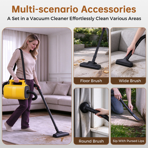 Dual Suction Blowing Design Electric <b>Vacuum</b> Cleaner Low Noise For Household Workshop Pet Hair Cleaning Outdoor Patio Garage - Product Image 4