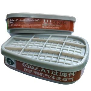 High Quality Reusable OEM-6059 Combined Gas Cartridge ABEK1 Activated <strong>Carbon</strong> PP Material B Class Multi <strong>Filter</strong> <strong>Respirator</strong> Dust - Product Image 5