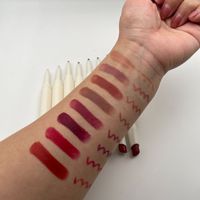 Crayon de maquillage 2 en 1 à double extrémité pigmenté longue durée Logo Oem Vegan Matte Waterproof Lipstick Lip Liner