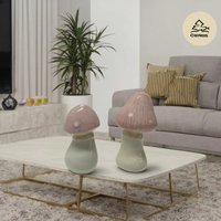 Statue de champignon en céramique quotidienne nordique faite à la main article décoratif mignon pour la maison