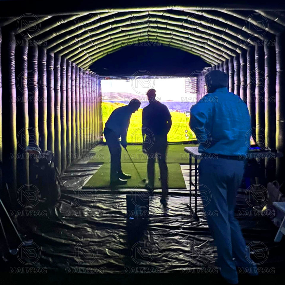 Mobile Golf Simulator Enclosure Inflatable Tent With Screen Indoor ...