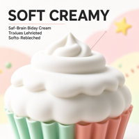 Jouet Squishy en forme de gâteau à la crème, à remontée lente, anti-stress, à presser, sonore, jouet de bureau, cadeau de fête, boîte surprise