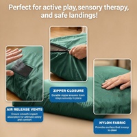 Équipement indispensable pour salle sensorielle : tapis de sécurité souple pour gymnastique, tapis de chute sensoriels personnalisés pour enfants avec housse antidérapante lavable