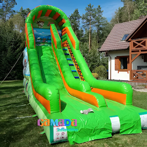 Nhà Máy Giá Inflatable lâu đài nhà bị trả lại hoạt hình con chó trượt unisex biển PVC dmuchana zjezdzalnia màu sắc không khí - Product Image 4