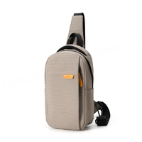 Bolsa de Pecho Deportiva Personalizada al por Mayor, Estilo Normcore/Minimalista, para Hombre y Mujer, para Viajes al Aire Libre, Impermeable, con Cierre de Cremallera de PU