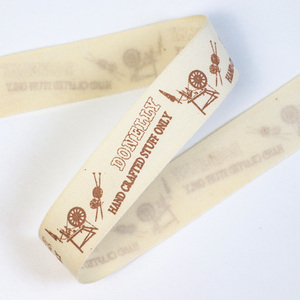 Lujoso logotipo personalizado <span class=keywords><strong>cinta</strong></span> de sarga de algodón de 5/8 pulgadas <span class=keywords><strong>cinta</strong></span> de regalo impresa ecológica <span class=keywords><strong>para</strong></span> embalaje de regalo decoración de manualidades DIY - Product Image 6