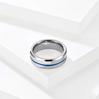 8mm Wolfram karbid Blank Ring für Inlay Schmuck-Herrenmode Fingerring-Großhandel Groß bestellung