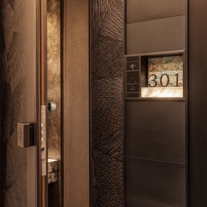 Plaque de porte LED étanche moderne, numéro d'adresse lumineux pour appartement et immeuble commercial - Product Image 2