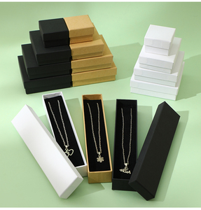 Caja de papel para collar personalizada, embalaje de regalo de joyería ecológico para almacenamiento de collares, tipo caja con tapa <span class=keywords><strong>Heaven</strong></span> and Earth - Product Image 5