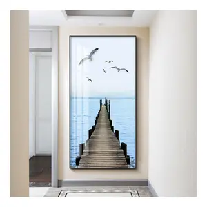 Luxury Landscapes Wall Art Vertical Format Pictures For Entrance Hallway Home Office Wall Decor Painting