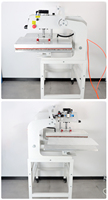 Presse à chaleur pneumatique semi-automatique à double station Impression par transfert de chaleur efficace pour T-shirts avec impressions durables et vibrantes