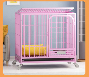กรงสุนัขขนาดเล็ก กลาง ใหญ่ สำหรับใช้ในบ้าน พร้อมห้องน้ำ ขายส่งจากโรงงาน - Product Image 3