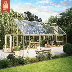 Moderna Cubierta de Patio de Aluminio para Uso en Exteriores en Villas y Porches, Diseño de Doble Vidrio Templado, <span class=keywords><strong>Precio</strong></span> Competitivo, Solárium - Product Image 1