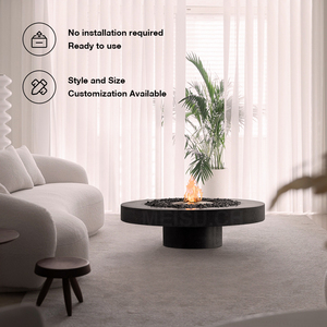 MEISU.CH Brasero para <span class=keywords><strong>Exteriores</strong></span>, Parrilla Redonda Independiente para Jardín o Villa, con Núcleo <span class=keywords><strong>de</strong></span> Combustión <span class=keywords><strong>a</strong></span> Leñ<span class=keywords><strong>a</strong></span>/<span class=keywords><strong>Gas</strong></span>/Alcohol, Calentador sin Humo - Product Image 4