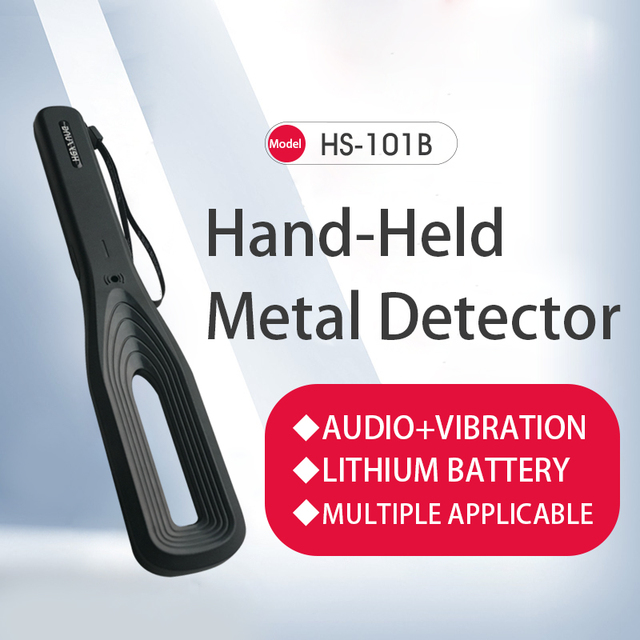 Security Hand-Held Metal Detector HS-101B Full Body Handheld Security Metal Detector Abs Plastic Material