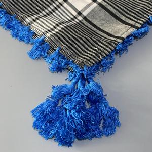 Arabic Jacquard 120*120 <b>Men's</b> Keffiyeh Shemagh Wholesale Muslim Ethnic Plaid Tassel Neck Warmer Head Warp Camping <b>Scarf</b> - Product Image 2