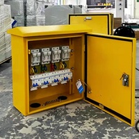 Cajas de Distribución y Gabinetes de Enchufes Móviles Temporales Personalizados de Guangzhou, Resistentes al Agua, para Obras de Construcción de Nivel Primario y Secundario
