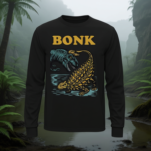 Camiseta de manga larga con humor prehistórico de dinosaurios Bonk - Product Image 3