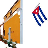 Drapeau de Cuba imprimé sur mesure, simple face, 3x5 pieds, personnalisable pour tous les drapeaux nationaux et les drapeaux de présentation.