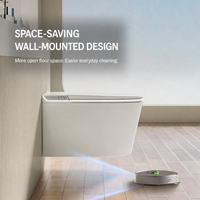 WC intelligent mural MWD avec distributeur de mousse intégré, hygiène UV, chasse d'eau à double vortex, design compact, vente en gros OEM