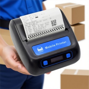 Imprimante d'étiquettes thermiques Portable 80mm pour étiquettes d'expédition de courrier Bluetooth/USB appareil portable avec impression de factures Express - Product Image 1