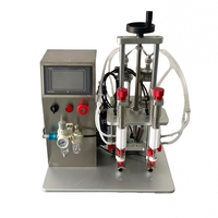 Machine de remplissage pneumatique de bureau à double tête pour liquides parfumés et petits flacons