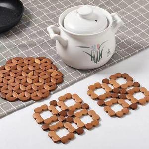 ZUUQA <span class=keywords><strong>Sottopentola</strong></span> in <span class=keywords><strong>Legno</strong></span> Naturale per Bevande, Set da Tavolo e Cucina, Resistenti e Durevoli, 15cm/21cm, Ecologici - Product Image 6