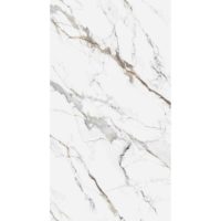 Revestimiento de Pared Impermeable de PVC con Panel 3D Blanco Carrara de 2600x540x3mm para Interiores, Apartamentos, Cocinas y Salas de Estar