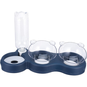 Fabricant en gros de bols portables en plastique pour chien avec bouteille d'eau - Product Image 1