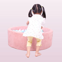 Canapé de jeu moderne fait main, piscine à balles ronde, canapé en mousse pour bébés et tout-petits, chambre, salon, extérieur